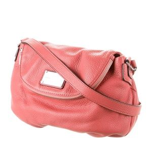 Marc Jacobs Coral Pink Leather Crossbody Bag